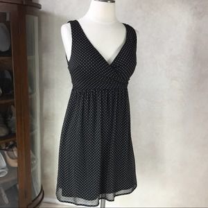 Merona Black W/ White Dots Dress XS